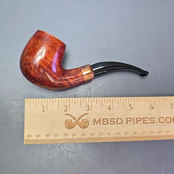 4th Generation (by Ascorti) Forza Fiano 1855 Smooth Bent Billiard Estate Briar Pipe, Unsmoked - Image 11