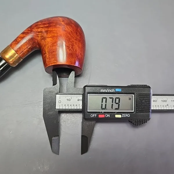 4th Generation (by Ascorti) Forza Fiano 1855 Smooth Bent Billiard Estate Briar Pipe, Unsmoked - Image 12