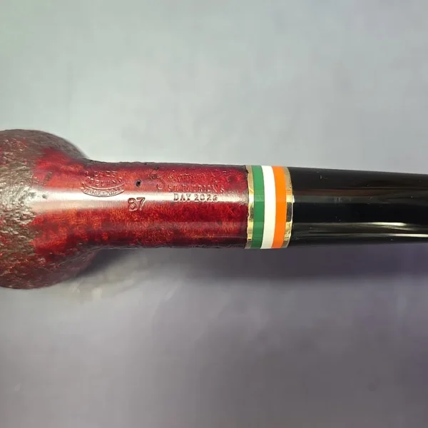 Peterson 2026 St Patrick's Day 87 Sandblasted Apple Briar Pipe, New - Image 10