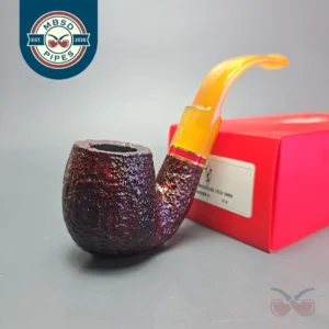 Savinelli 2024 Saint Nicholas 614 Rusticated Oom Paul Estate Briar Pipe, Unsmoked, 6mm
