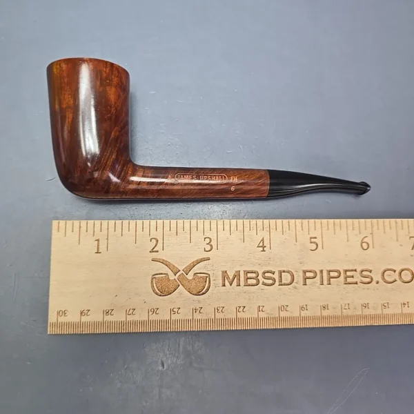 James Upshall A Grade Group 6 Smooth “Newmarket” Stack Estate Briar Pipe, Unsmoked - Image 12