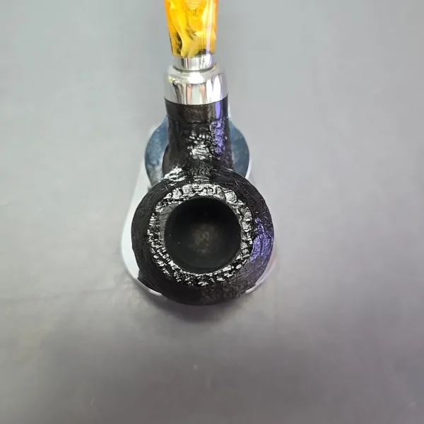 Molina Ambra 103 Sandblasted Rhodesian Briar Pipe, New, 9mm - Image 6