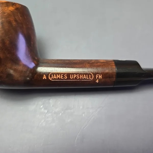 James Upshall A Grade Group 4 Smooth Apple Estate Briar Pipe, Unsmoked - Image 10