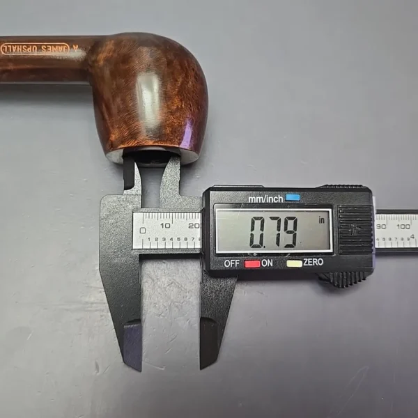 James Upshall A Grade Group 4 Smooth Apple Estate Briar Pipe, Unsmoked - Image 13