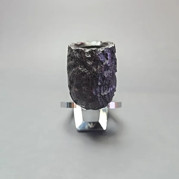 Peterson Cobble 53 Rusticated & Sandblasted Lovat w/ Silver Briar Pipe, New - Image 3