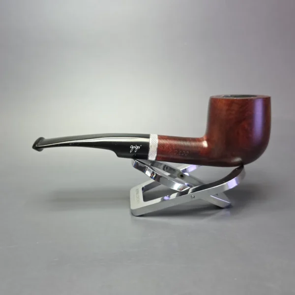 Gigi Fiordo Smooth Pot w/ Silver Estate Briar Pipe, Unsmoked, 9mm - Image 4