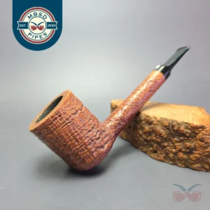 Cavicchi Brown Sandblasted Lovat Estate Briar Pipe, Italian Estates