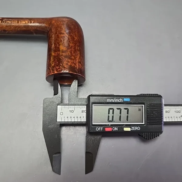 James Upshall A Grade Group 6 Smooth “Newmarket” Stack Estate Briar Pipe, Unsmoked - Image 13