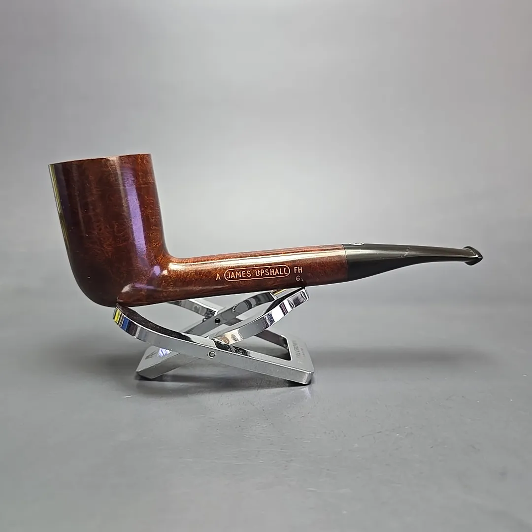 James Upshall A Grade Group 6 Smooth “Newmarket” Stack Estate Briar Pipe, Unsmoked - Image 2