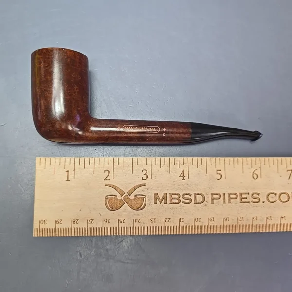 James Upshall A Grade Group 6 Smooth “Newmarket” Stack Estate Briar Pipe, Unsmoked - Image 12