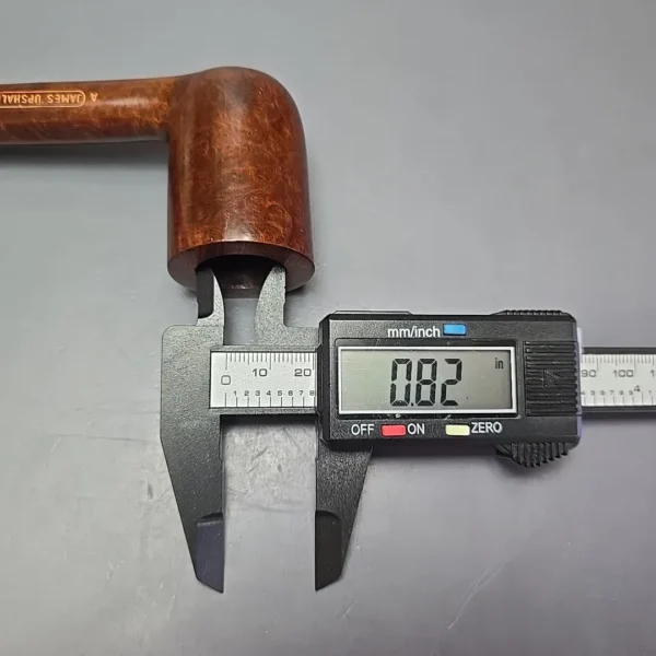 James Upshall A Grade Group 6 Smooth “Newmarket” Stack Estate Briar Pipe, Unsmoked - Image 13