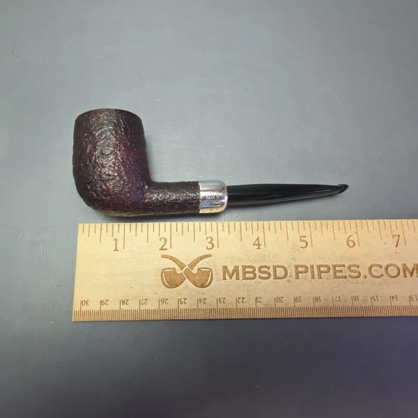 Dunhill 1973 Shell Briar LBS Sandblasted Army Mount Billiard Estate Briar Pipe, English Estates - Image 10