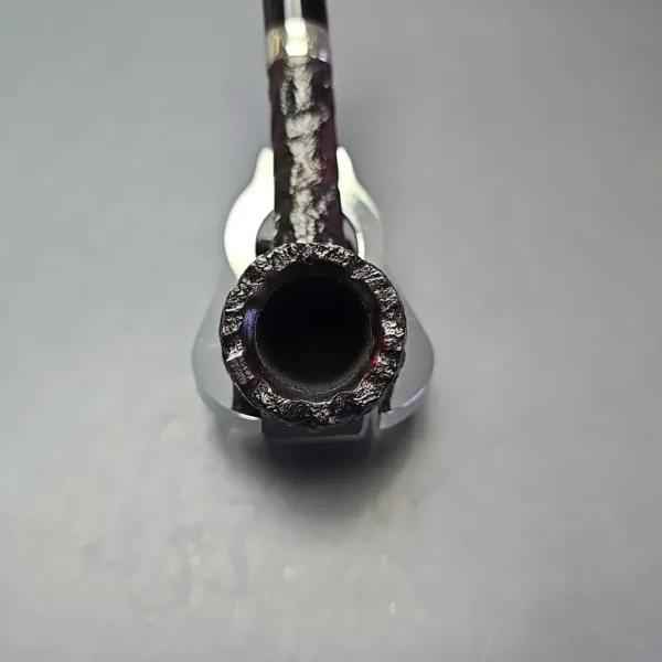 Peterson Cobble 53 Rusticated & Sandblasted Lovat w/ Silver Briar Pipe, New - Image 6