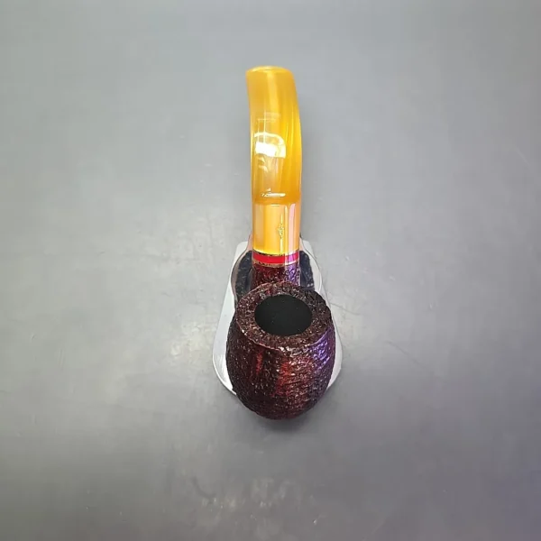 Savinelli 2024 Saint Nicholas 614 Rusticated Oom Paul Estate Briar Pipe, Unsmoked, 6mm - Image 8