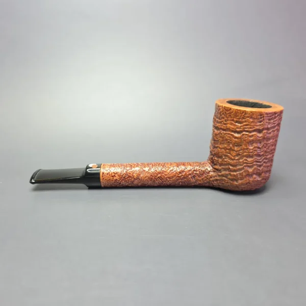 Cavicchi Brown Sandblasted Lovat Estate Briar Pipe, Italian Estates - Image 4