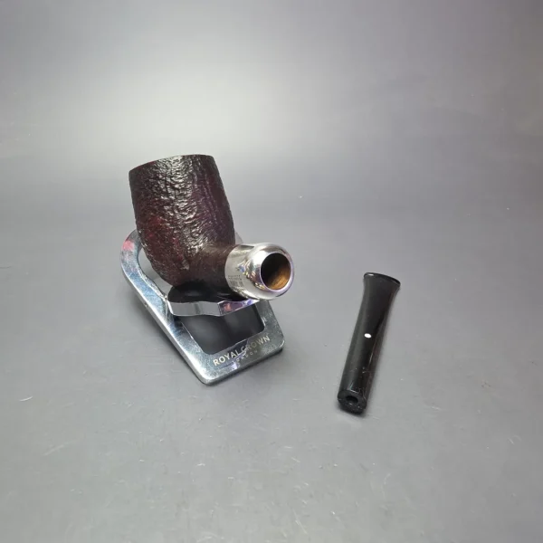 Dunhill 1973 Shell Briar LBS Sandblasted Army Mount Billiard Estate Briar Pipe, English Estates - Image 12
