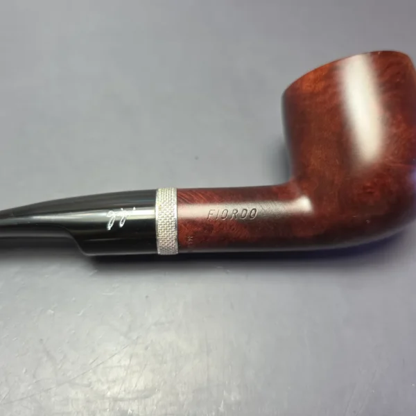Gigi Fiordo Smooth Pot w/ Silver Estate Briar Pipe, Unsmoked, 9mm - Image 8