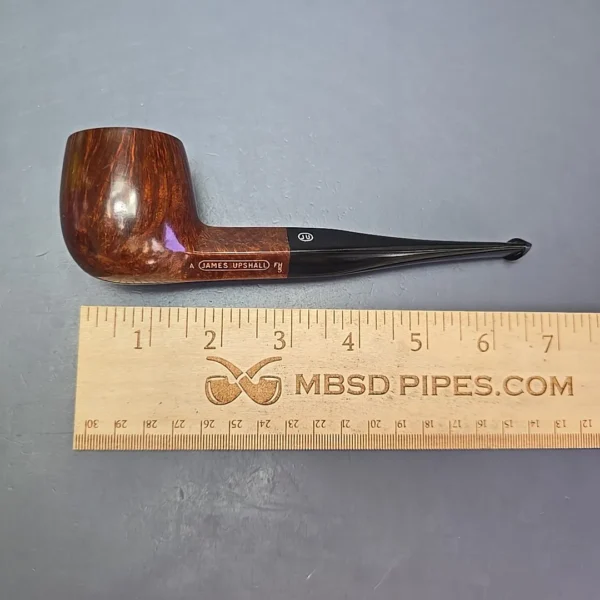 James Upshall A Grade Group 5 Smooth Diamond Shank Pot Estate Briar Pipe, Unsmoked - Image 12