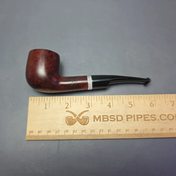 Gigi Fiordo Smooth Pot w/ Silver Estate Briar Pipe, Unsmoked, 9mm - Image 9