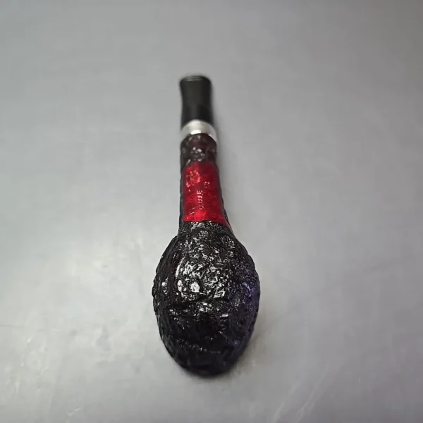 Peterson Cobble 53 Rusticated & Sandblasted Lovat w/ Silver Briar Pipe, New - Image 9