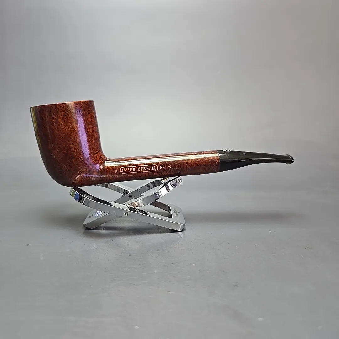 James Upshall A Grade Group 6 Smooth “Newmarket” Stack Estate Briar Pipe, Unsmoked - Image 2