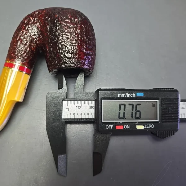 Savinelli 2024 Saint Nicholas 614 Rusticated Oom Paul Estate Briar Pipe, Unsmoked, 6mm - Image 12