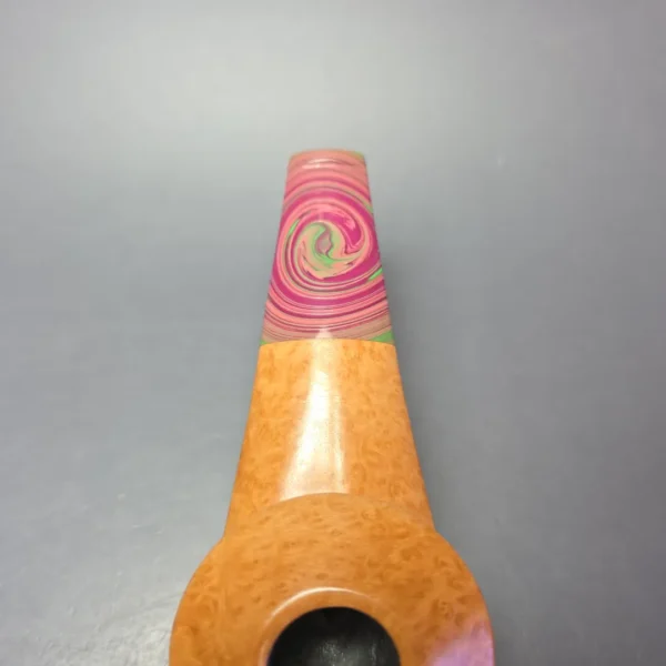 Eclesias Pipes Natural Smooth Eskimo w/ Ebonite Handmade Briar Pipe, New - Image 7