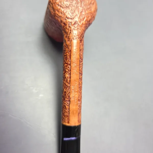 Cavicchi Brown Sandblasted Lovat Estate Briar Pipe, Italian Estates - Image 8