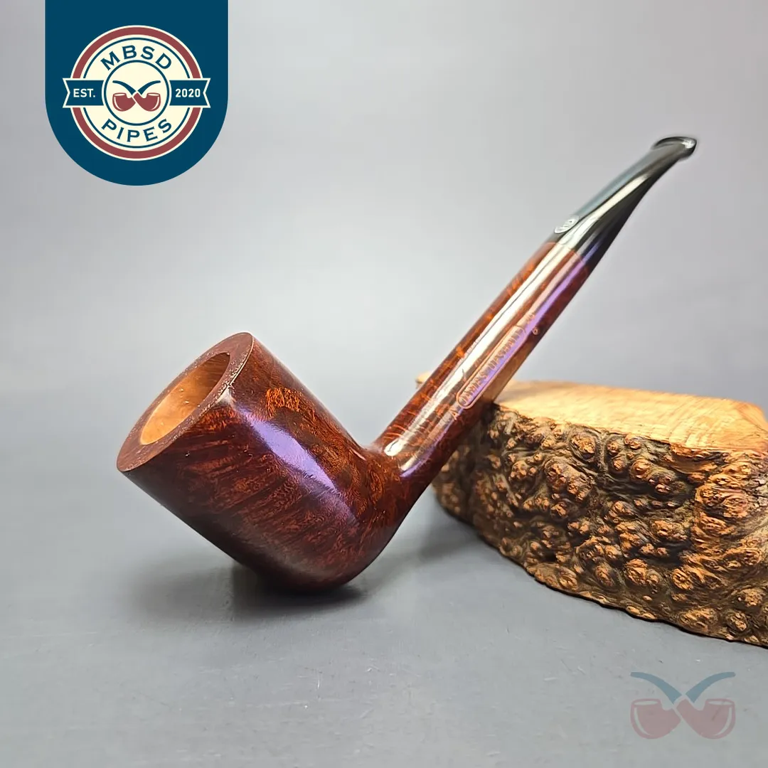 James Upshall A Grade Group 6 Smooth “Newmarket” Stack Estate Briar Pipe, Unsmoked
