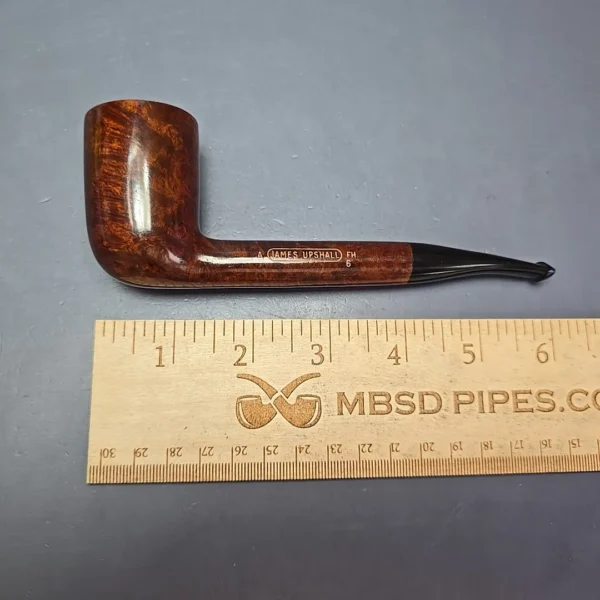 James Upshall A Grade Group 6 Smooth “Newmarket” Stack Estate Briar Pipe, Unsmoked - Image 12
