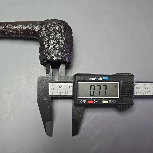 Peterson Cobble 53 Rusticated & Sandblasted Lovat w/ Silver Briar Pipe, New - Image 13