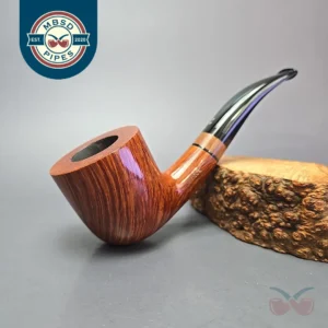 Radice Clear F O Smooth Bent Billiard w/ Olivewood Estate Briar Pipe, Italian Estates