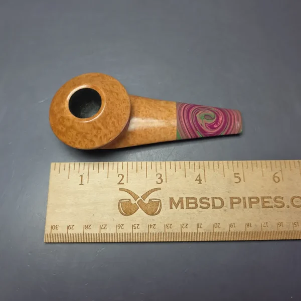 Eclesias Pipes Natural Smooth Eskimo w/ Ebonite Handmade Briar Pipe, New - Image 10