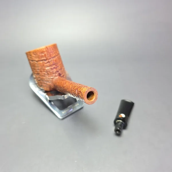 Cavicchi Brown Sandblasted Lovat Estate Briar Pipe, Italian Estates - Image 11