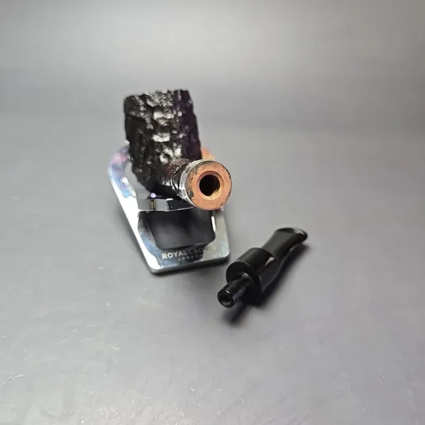 Peterson Cobble 53 Rusticated & Sandblasted Lovat w/ Silver Briar Pipe, New - Image 14