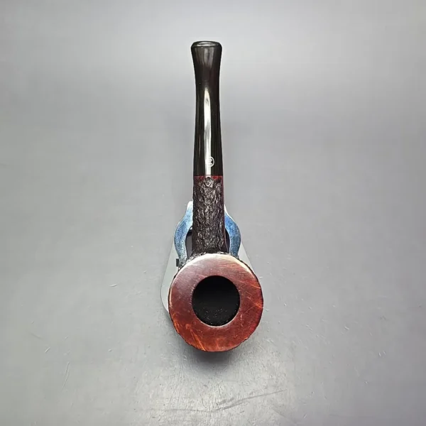 James Upshall Bark Group 6 Partially Rusticated Bent Dublin Estate Briar Pipe, Unsmoked - Image 8
