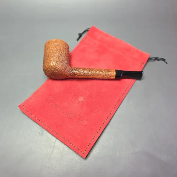 Cavicchi Brown Sandblasted Lovat Estate Briar Pipe, Italian Estates - Image 12
