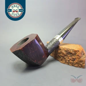 Ferndown Bark 4 Star XL Partially Rusticated Panel Dublin Estate Briar Pipe, English Estates