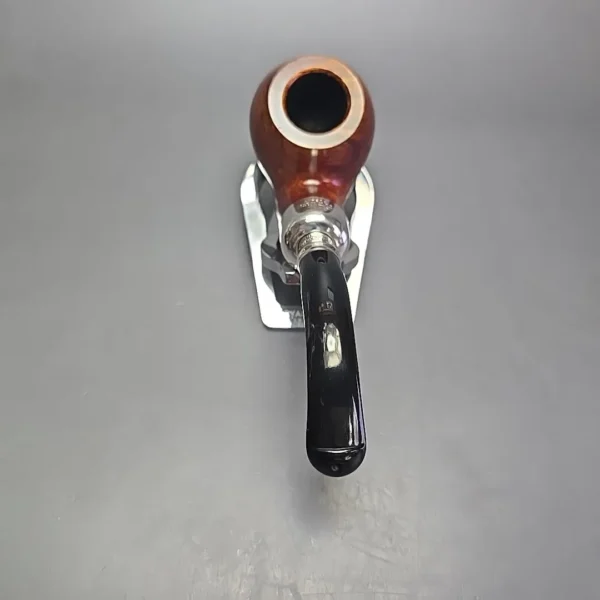 Peterson System Spigot Smooth 302 Apple w/ Silver Briar Pipe, New - Image 5