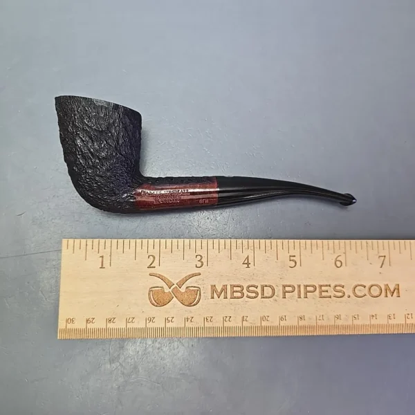 James Upshall Bark Group 6 Partially Rusticated Bent Dublin Estate Briar Pipe, Unsmoked - Image 11