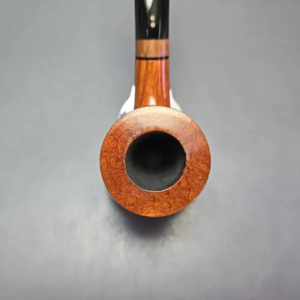 Radice Clear F O Smooth Bent Billiard w/ Olivewood Estate Briar Pipe, Italian Estates - Image 6