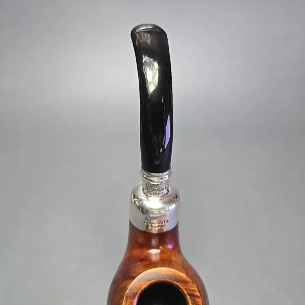 Peterson System Spigot Smooth 302 Apple w/ Silver Briar Pipe, New - Image 7