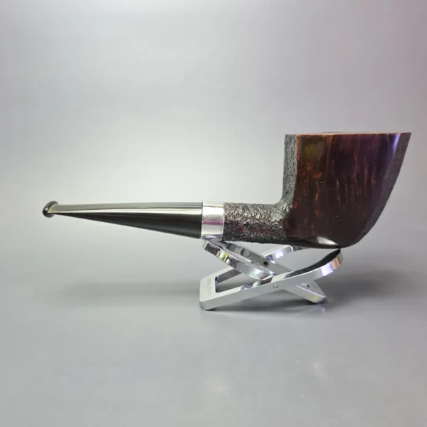 Ferndown Bark 4 Star XL Partially Rusticated Panel Dublin Estate Briar Pipe, English Estates - Image 4