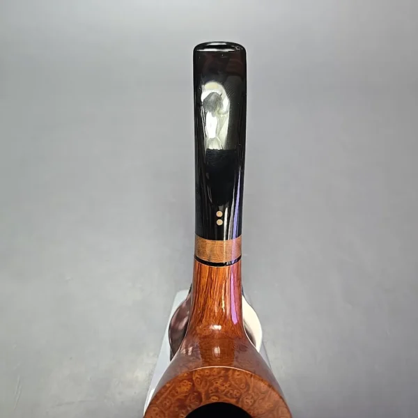 Radice Clear F O Smooth Bent Billiard w/ Olivewood Estate Briar Pipe, Italian Estates - Image 7