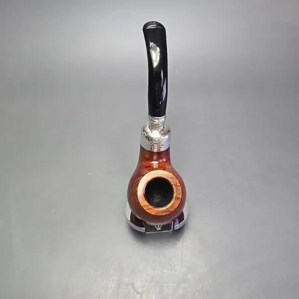 Peterson System Spigot Smooth 302 Apple w/ Silver Briar Pipe, New - Image 8