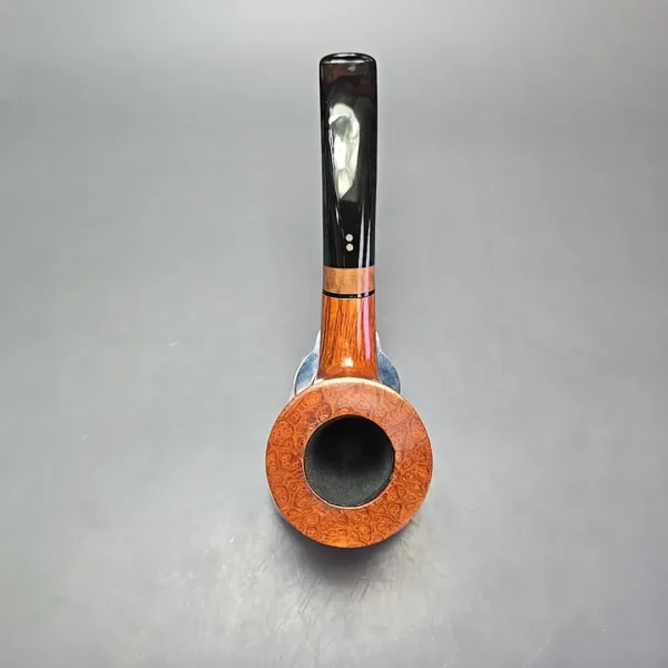 Radice Clear F O Smooth Bent Billiard w/ Olivewood Estate Briar Pipe, Italian Estates - Image 8