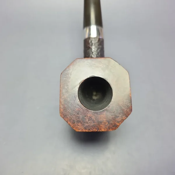 Ferndown Bark 4 Star XL Partially Rusticated Panel Dublin Estate Briar Pipe, English Estates - Image 6