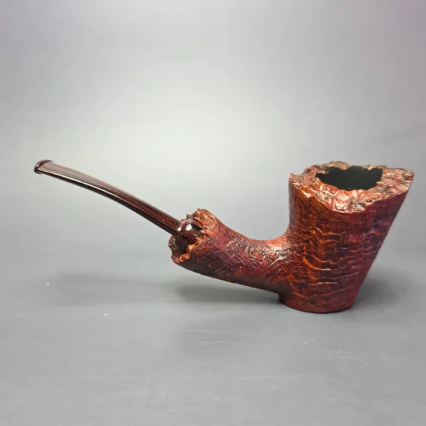 Smith House Sandblasted Dublin Sitter Handmade Briar Pipe, New - Image 4