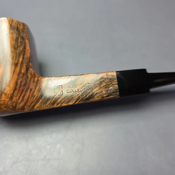 Castello 2018 Collection 3K Smooth Panel Sitter Estate Briar Pipe, Unsmoked - Image 10