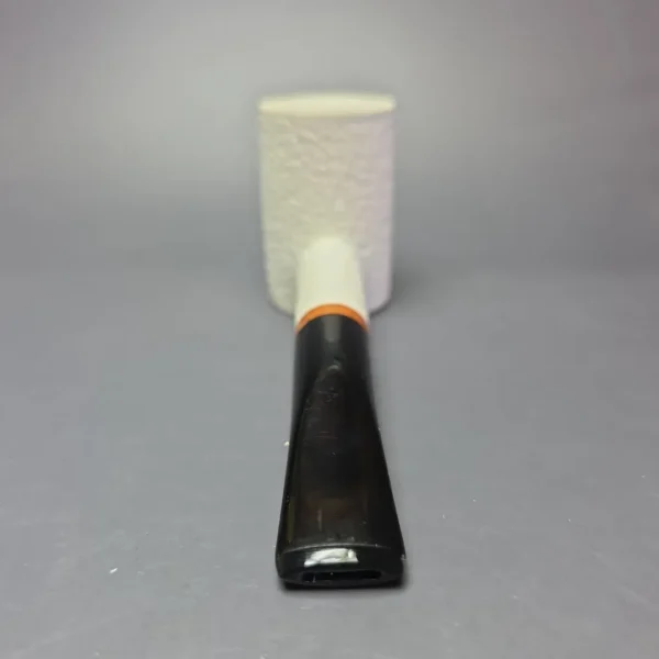MBSD Meerschaum Deluxe Rusticated Poker Block Meerschaum Pipe, Briar-Mortise, New - Image 6